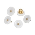thumbnail image 1 of 5Pcs Natural Shell Button, 10mm Bowl Shell Shank Buttons, White/Silver, 1 of 6