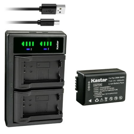 Kastar 1-Pack Battery and LTD2 USB Charger Compatible with Leica BP-DC9 BP-DC9-E BP-DC9-U Battery Leica BC-DC9 BC-DC9-E BC-DC9-U Charger Leica V-Lux 2 Leica V-Lux 3 Camera