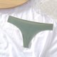 thumbnail image 2 of Gibobby Tangas de mujer ilusion Bragas sexy para mujer Tanga sin costuras(Verde,M), 2 of 3