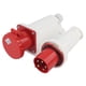 thumbnail image 4 of Conector de cable eléctrico industrial, 380‑415V 63A 5 pines Conector de enchufe industrial de clavija industrial Enchufe de aviación industrial con enchufe Valor inmejorable NikouMX herramienta, 4 of 8