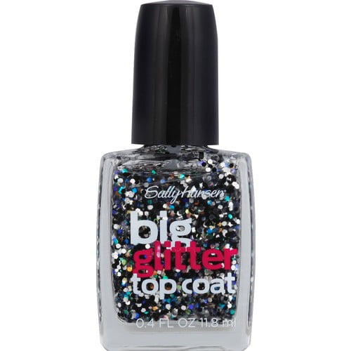 Sally Hansen Big Glitter Top Coat, Meteorlight, 0.4 fl oz