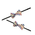 thumbnail image 4 of KAKOWELY Ceintures à Nouer pour Femmes 10 Pcs Nœud Papillon Réglable et Rallonge de Cravate pour Hommes avec Bandes Élastiques et Clips pour Tenue Décontractée et de Travail Noir 18.43"X0.39"X0.04 Pouces, 4 of 4