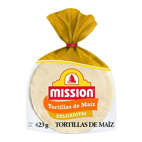 Tortillas de maíz Mission delgaditas 18 pzas