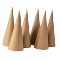 thumbnail image 3 of KLKCMS 6Pcs Kraft Paper Mache Cones Centerpieces Festival Christmas Tree Decoration, 3 of 9