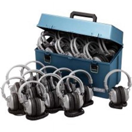 UPC: 0681181320523 | Hamilton Electronics HMC – 24 – HA7 Lab pack w – 24 HA7 Headphones in Large Carry Case