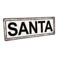 thumbnail image 1 of Outdoor Santa 4"x12" Metal Sign, Wall Décor for Seasonal and Holidays, 1 of 4