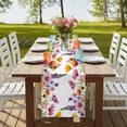 thumbnail image 4 of Table Runners 72 Inches Long Dress Scarves, Pink Flowers Farmhouse Kitchen/Dining Table Runner, Coffee Tablerunners, Elegant Spring Floral Pastoral Watercolor 18x72 Inch, 4 of 9