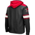 thumbnail image 4 of Men's Colosseum Black Miami University RedHawks 2.0 Lace-Up Pullover Hoodie, 4 of 4