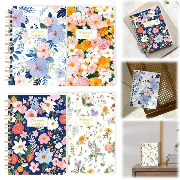 A5 Spiral Coil Notebook 160 Page Tearable Design with Color Cover for Study Notes, Meeting Records, and Travel Journaling