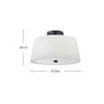 thumbnail image 2 of 83773BK Lark Beale - 28W 2 LED Medium Flush Mount-8.25 Inches Tall and 14 Inches Wide-Black Finish, 2 of 12