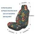 thumbnail image 3 of Wukai Mushrooms And Flowers Full Set Car Seat Covers with Soft Padding Universal Auto Front Seats Protector and Cushion Mat, 3 of 5