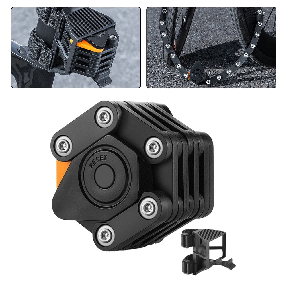 Sportact Bicycle Accessories,Bicycle Folding Lock Password Folding Bicycle Mountain Road Lock Equipment,Bicycle Accessories for Adult Bikes