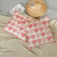 thumbnail image 5 of Valentines Day Pillow Covers 18x18 Set of 2, Valentines Decor Linen Pillowcase Pink Love Heart Valentines Throw Pillows Anniversary Mother''s Day Decorative Outdoor Cushion Case for Sofa Couch, 5 of 6