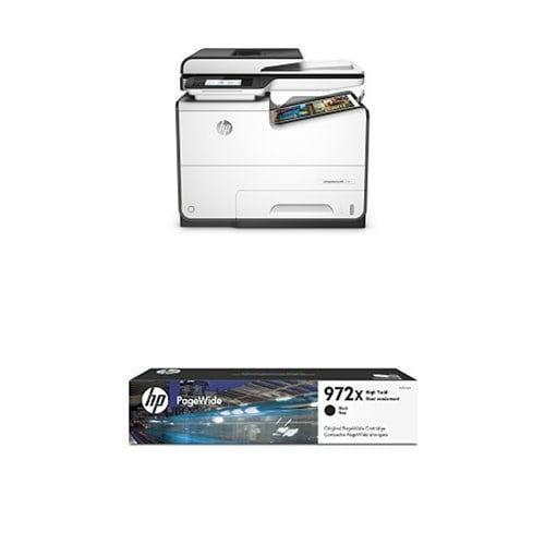 HP PageWide Pro 577dw Color MFP with 972x Black High Yield Original PageWide Cartridge 