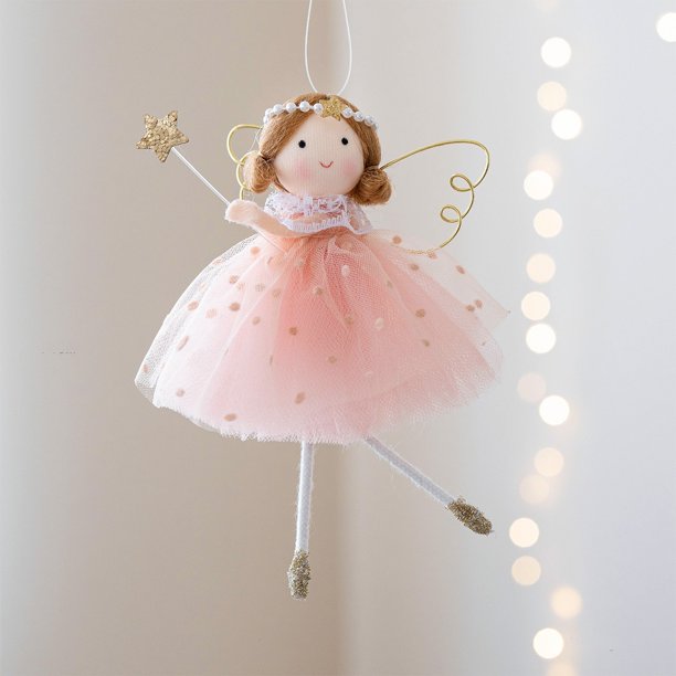 Adornos navideños de muñecas de ángel, Decoraciones navideñas con muñecas de ángel, Regalos de cumpleaños y Acción de Gracias, Adornos para el hogar, Decoración con muñecas de ángel, Juego