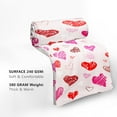 thumbnail image 5 of Valentines Heart Blanket Soft Flannel Lightweight Red Pink Valentine Hearts Throw Blanket Cozy Warm Blankets All Seasons Living Room Decor for Kids Adults Use On Couch Bed Sofa Office 40x50 inch, 5 of 6