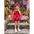 thumbnail image 5 of Cjfdfy Toddler Baby Girl Boy Halloween Costume Clothes Ladybug Costume Red Sleeveless Tops With Wing Hat Little Baby Cute First Halloween Costume Fall Winter Set 0-3Y  ﻿  ﻿, 5 of 9
