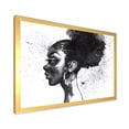 thumbnail image 2 of Designart 'Black and White Portrait of African American Woman I' Modern Framed Art Print, 2 of 4