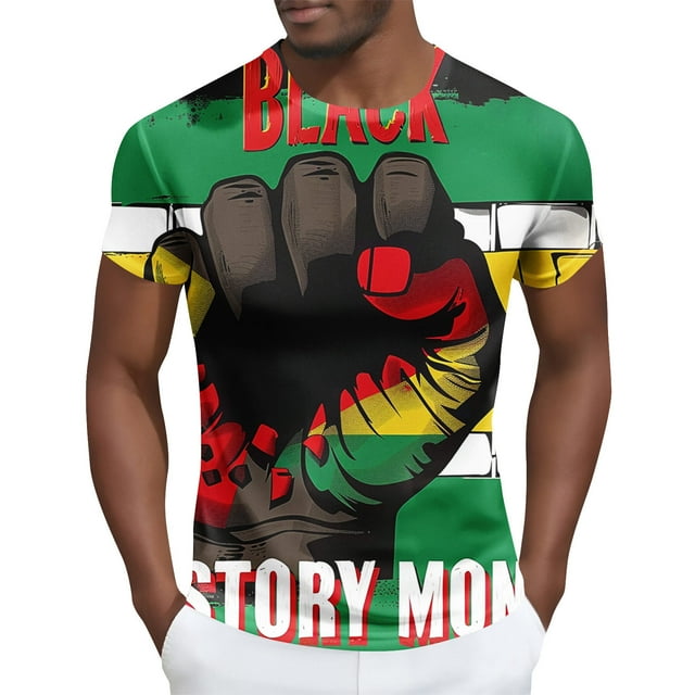 Tops para hombre, blusas y camisas de manga corta con cuello redondo para hombre Camisa de manga corta estampada para hombre Top/camisa de manga corta con cuello redondo Tops para hombre