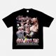 thumbnail image 1 of 2025 nueva moda 100% Camiseta de algodón para hombres lucha Y2k impresión de manga corta americano Retro escote pequeño Top de lucha Retro, 1 of 5