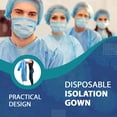 thumbnail image 3 of Batas aislantes desechables Medical Nation Blue Level 2 x10, 3 of 7