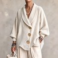 thumbnail image 2 of Jackets for Women Long Sleeve Velvet Cardigan Oversized Casual Outerwear for Spring Fall Winter, M, 2 of 5
