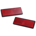 thumbnail image 3 of 10Pair Rectangle Red Reflectors Universal for Motorcycles ATV Bikes Dirt Bikes, 3 of 5