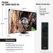 SAMSUNG 65” Class Q80D QLED 4K Smart TV QN65Q80DAFXZA 2024