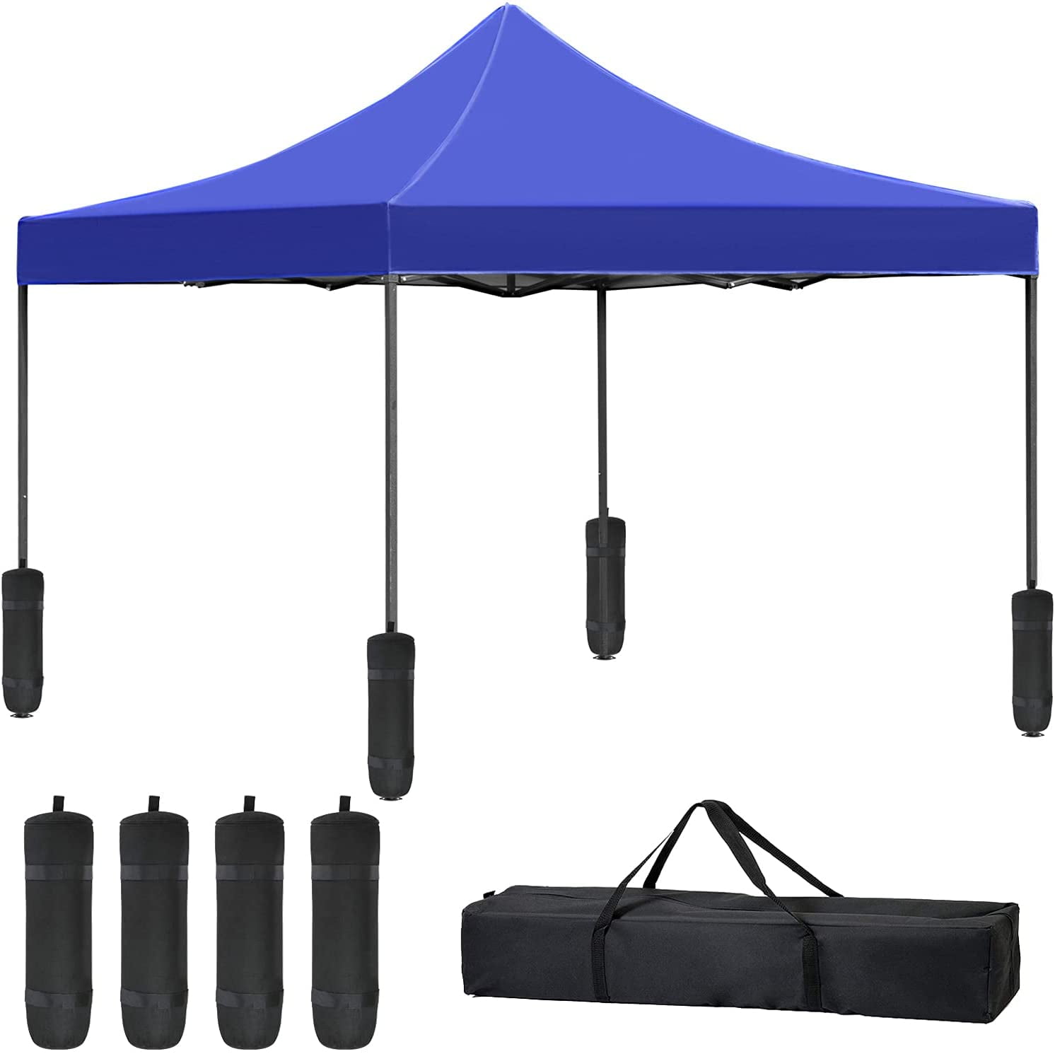 10'X10' Pop Up Canopy Outdoor Instant Foldable Patio Tent Blue New