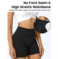 thumbnail image 3 of Nimiah Butt Lifting Scrunch Biker Shorts Women High Waist Yoga Gym Workout Tummy Control Shorts, Black, 3 of 8