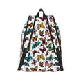 thumbnail image 2 of Honeii Colorful Flying Butterflies Print Canvas College Laptop Backpack, Durable Rucksack Travel Notebook Bag School Backpack Book Bag for Men Women-Medium, 2 of 7