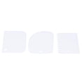 thumbnail image 3 of Raspadores De Crema 3 Unids/Set Raspador De Crema De Pastelería Versátil para Decoración De Pasteles(白色), 3 of 14