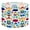 Color 1, variant on Linen Drum Lampshades splattered rainbow hand drawn watercolor ink Seamless 13"x13"x10" Light Shade for Table Lamps Floor Lamp Shades Lampshade Replacement Assembly Required