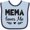 Blue and Navy, variant on Inktastic Mema Loves Me Baby Clothes Girls Baby Bib