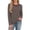 Coffee, variant on Vivianyo HD Women's Crew Neck Striped Shirts, Womens Casual Loose Long Sleeve Shirt for Spring Fall, Sizes S-3XL