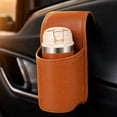 thumbnail image 6 of Neoargh 2 Pack Faux Leather Car Cup Holder Organizer, Drink Cupholder for Back Seat, Car Side Door, Headrest, Extra Automotive Cup Holders for Water Bottles, Tumblers & Coffee Mugs, 6 of 6