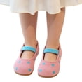 thumbnail image 2 of Toddler Girls Solid Round Toe Princess Dress Shoes, Non Slip Soft Comfort Sole Slip On Casual Footwear for Little Girls Daily Outfits Pink 13-14 Years, 2 of 7