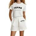thumbnail image 4 of Gaexia Girls Summer Outfits Size 10-12 Solid Color Short Sleeve Clothes Casual Sport T-Shirt and Shorts Set Two Piece Set Little Girls, 4 of 4