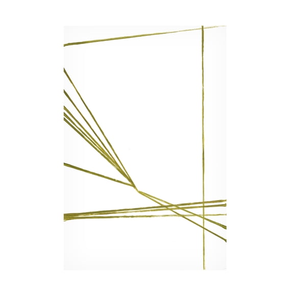 Canvas Wall Art - Design Fabrikken 'Lines Play' Wall Art for Living Room, Bedroom, or Office Décor by Trademark Fine Art - 12 x 19 Inches