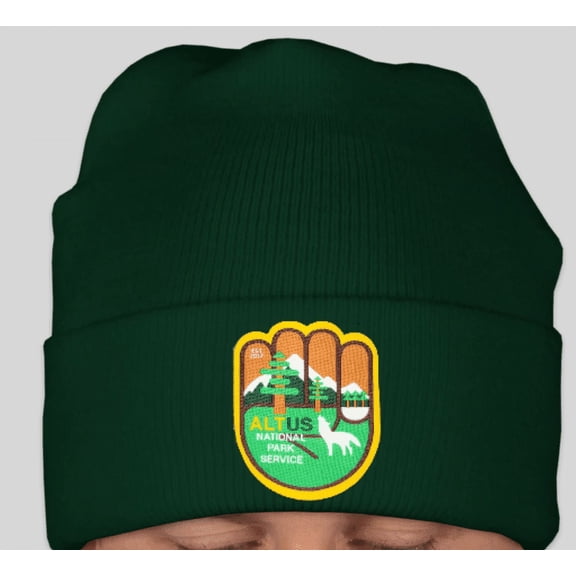 AltUs National Park Service Beanie with Alt Patch - Green