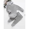 thumbnail image 4 of Hirigin Newborn Baby Boy Girl Clothes Ribbed Knitted Cotton Long Sleeve Romper Long Pants Solid Color Fall Winter Outfits, 4 of 7