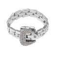 thumbnail image 1 of Anillo ajustable con hebilla de cinturón de cadena de cristal de Zirconia cúbica brillante, regalo de joyería para mujer ShuxiuWang 8390613583482, 1 of 1