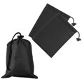 thumbnail image 1 of Bolsa con Cordón Uxcell con Cierre, Bolsa de Almacenamiento Impermeable para Viajes de 6" x 8" & 3 Paquete & Negro, 1 of 7