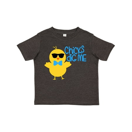 

Inktastic Chicks Dig Me Cute Chick in Sunglasses Gift Toddler Boy or Toddler Girl T-Shirt