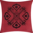 thumbnail image 3 of Nanshing Jamie 7 Piece Geometric Comforter Set, Black/Red, Queen, 3 of 12