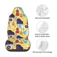 thumbnail image 3 of Salouo Musical Instruments Print Automotive Seat Covers, Universal Fit Anti-Slip Bucket Seat Protector for Cars,Vehicle Seat Protector for Front Seats, 3 of 5