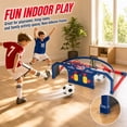 thumbnail image 5 of Hope Wood Kids Electronic Scoring Soccer Goal Set, Interactive Ring Soccer Training Toy with Ball, Indoor and Outdoor Soccer Practice Game for Children, 5 of 8