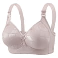 thumbnail image 2 of hoksml Women's Elegant Jacquard Push Up Wireless Bra, Lifted Bust Support, Soft Skin-Friendly Comfort Fit, Daily Essential Lingerie, 2 of 9