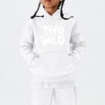 thumbnail image 4 of Staki Girls Crop Tops Hoodies Girl's Full-Zip Hooded Sweatshirt, Soft Fleece Hoodie with Front Pockets (White,5-6 Years), 4 of 4