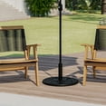 thumbnail image 2 of Flash Furniture Kona Universal Black Cement Patio Umbrella Base with Weatherproof Plastic Polymer Coating - 19.25" Diameter, 2 of 9